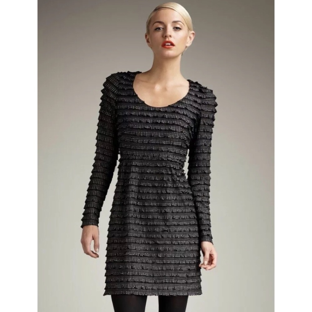Nanette Lepore Polka Dot Ruffle Dress